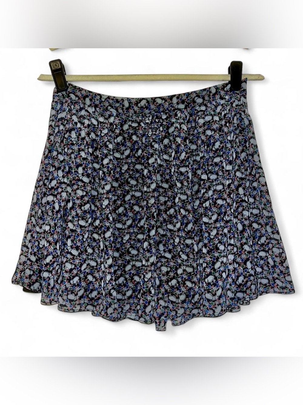 ZARA Mini Skirt w. Little Sheep Print | XS | Multicolor